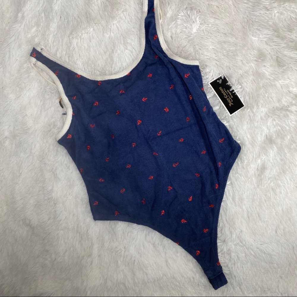JUICY COUTURE Regal Anchor Bodysuit NWT S